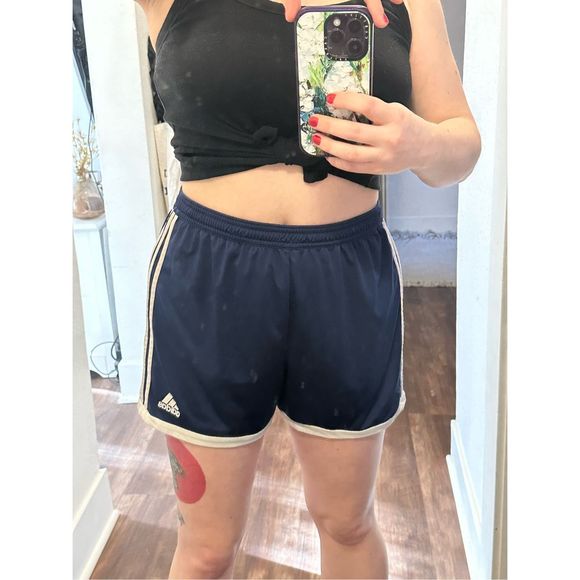 Adidas climacool high waisted jersey basketball shorts in navy - Picture 6 of 7